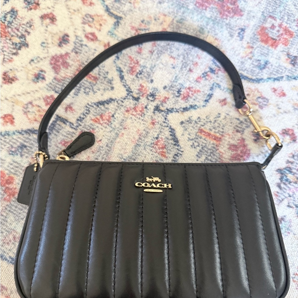 Coach Black Quilted Shoulder Bag
